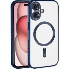 Apple iPhone 17 Kross Magneticsafe Kapak - Lacivert Nemere