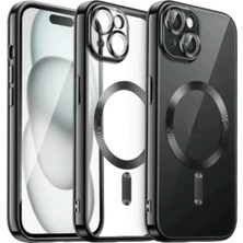  iPhone 15 Kılıf Kross Magneticsafe Kapak - Siyah Nemere