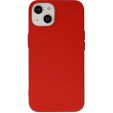  iPhone 15 Pro Kılıf Nano Içi Kadife Silikon - Kırmızı Nemere