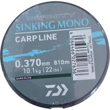 Daiwa Infinity Sinking Darkolive 0.37MM 810 mt Misina