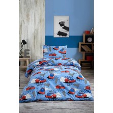 Çeyiz Merkezi Araba Desenli Nevresim Takımı Pamuklu - Tek Kişilik