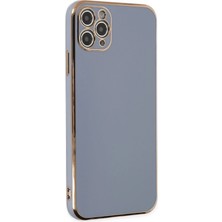  iPhone 11 Pro Max Kılıf Volet Silikon - Mavi Nemere