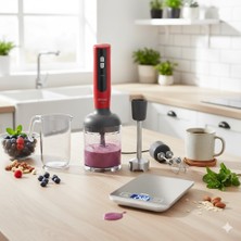 Arzum Mano 1700W Turbo El Blender Seti Paslanmaz Çelik Bıçak, Doğrayıcı & Çırpıcı ve Mutfak Tartısı