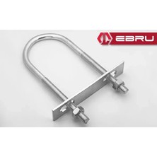 U Civata, Karşılık Demiri + Somunlu - M10X60 - 2 Set Nemere