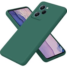  Xiaomi Poco X5 Pro 5g Nano Içi Kadife Silikon - Koyu Yeşil Nemere