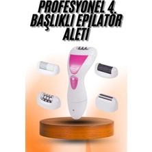 4 Başlıklı Bakım Cihazı Epilatör Tüy Alma Makinesi Topuk Törpüsü Nemere