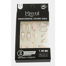 Misyul Taşlı Takma Tırnak 24 Adet Nemere