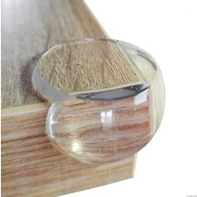 4 Adet Silikon Şeffaf Masa Kenar Köşe Koruma Nemere