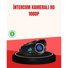 Q28 Kameralı Motosiklet Kask Kulaklık Bluetooth 5.3 Su Geçirmez 1080P Hd Nemere