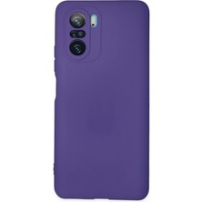  Xiaomi Poco F3 Kılıf Nano Içi Kadife Silikon - Mor Nemere
