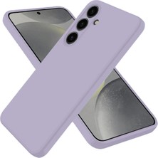  Samsung Galaxy S25 Kılıf Nano Içi Kadife Silikon - Lila Nemere