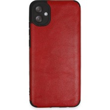 Eco Port Samsung Galaxy A04E Kılıf Loop Deri Silikon - Kırmızı