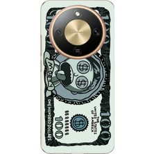 TechTree Honor Magic 8 Lite Uyumlu Morty Dolar Baskılı Silikon Kılıf