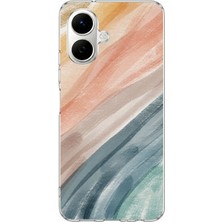 TechTree Infinix Smart 10 Uyumlu Modern Renk Paleti Baskılı Silikon Kılıf