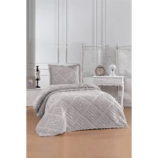 Danteel Home Valencia 2 Parça Tek Kişilik Pike Takımı Gri