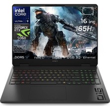 Hp Omen Slim 16-Ant Ultra 9 285H 165Hz 3ms IPS 24-Gbddr5  2 Tbssd  (RTX5060-8GB)16" Wuxga Gaming Laptop Windows 11 Pro BQ3Z2EAAT84