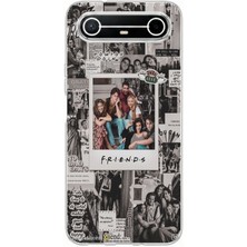TechTree Tecno Spark Slim 5g Uyumlu Friends Nostalji Tasarımlı Tasarımlı Baskılı Silikon Kılıf
