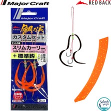 Major Craft Rb Slim Curly Tai Rubber Iğneli Yedek Kuyruk #01 Orange Gold (2 Adet)