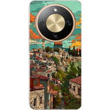 TechTree Honor Magic 8 Lite Uyumlu Özgür Filistin ve Kubbetüs Sahra Baskılı Silikon Kılıf