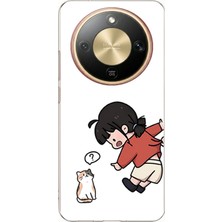 TechTree Honor Magic 8 Lite Uyumlu Zorla Çekiştirilen Sevgili - Çift Kombini Baskılı Silikon Kılıf