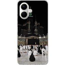 TechTree Infinix Smart 10 Uyumlu Kabe Umre Baskılı Silikon Kılıf