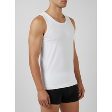 Balkonda Erkek Atlet Pamuklu Iç Çamaşır 3'lü Paket Slim Fit Rahat - Berrak