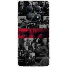 TechTree Redmi Note 15 4g Uyumlu Atatürk Gözler Tasarım Baskılı Silikon Kılıf