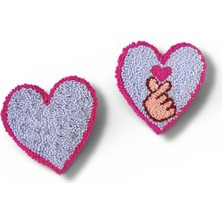 My Balli Store Kalp Punch Işleme Bardak Altlıklar 2’li Set