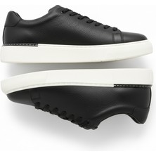 Beyaz Taban Siyah Erkek Sneaker