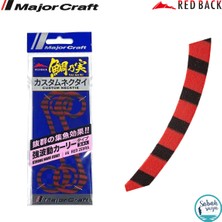 Major Craft Rb Sw Curly Tai Rubber Necktie #06 Red Zebra (2 Adet)