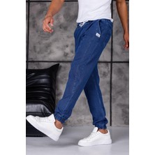 Oksit Hend 8186 Slim Fit Likralı Beli ve Paçası Lastikli Ipli Jogger Kesim Erkek Jean Pantolon
