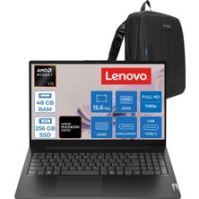 Lenovo V15 G6 Arp Amd Ryzen™ 7 170 48GB Ddr5 256GB SSD Amd Radeon™ 680M Graphics 15.6" Fhd (1920X1080) IPS 300NITS Freedos Taşınabilir Bilgisayar 83V40026TXF16+ZETTAÇANTA