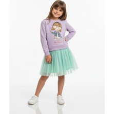 Dmb Kids Kız Çocuk Baskılı Elbise DMB-9740