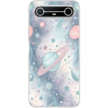 TechTree Tecno Spark Slim 5g Uyumlu Soft Renkli Gezegenler Baskılı Silikon Kılıf