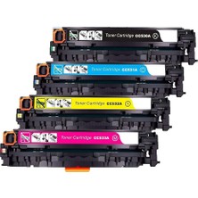 Hp 304A-CC530A,CC531A,CC532A,CC533A  Çipli Muadil Toner 4 Renk Hp Color Laserjet CM2320 Uyumlu