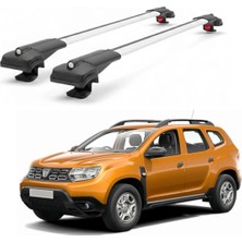Cross Oto Aksesuarları Dacia Duster 2018–2023 için Ara Atkı Tavan Barı , Araca Özel , Kilitlenebilir Araç Üstü Ekipman Taşıma Barı (2 Adet)
