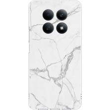 TechTree Redmi Note 15 4g Uyumlu Gri Mermer Baskılı Silikon Kılıf