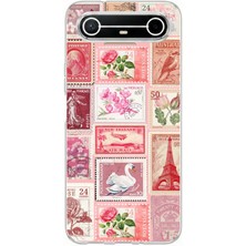 TechTree Tecno Spark Slim 5g Uyumlu Pembe Posta Pulları Baskılı Silikon Kılıf