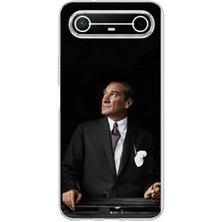 TechTree Tecno Spark Slim 5g Uyumlu Ufka Bakan Lider Atatürk Baskılı Silikon Kılıf
