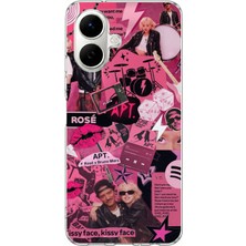 TechTree Infinix Smart 10 Uyumlu Blackpink Kolaj Baskılı Silikon Kılıf