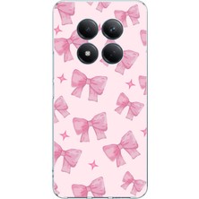 TechTree Redmi Note 15 Pro 4g Uyumlu Pembe Fiyonklar Baskılı Silikon Kılıf