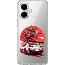 TechTree Tecno Spark Go 2 Uyumlu Gtr Ejderha Tasarımlı Baskılı Silikon Kılıf