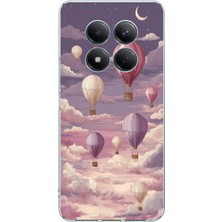 TechTree Redmi Note 15 Pro Plus Uyumlu Mor Gökyüzü ve Uçan Balon Baskılı Silikon Kılıf