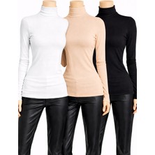 Belpa Kadın 3'lü Uzun Kollu Body