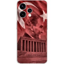 TechTree Oppo  Reno 15 - Reno 15F Uyumlu Atatürk Portresi ve Anıtkabir Baskılı Silikon Kılıf