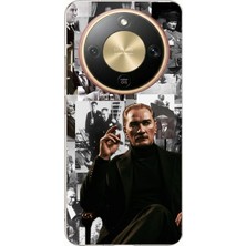 TechTree Honor Magic 8 Lite Uyumlu Mustafa Kemal Atatürk Kolajları Baskılı Silikon Kılıf