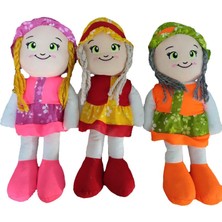 Vavsan Bez Bebek 45 cm Içi Elyaf Dolgulu Canlı Renkli Uyku Arkadaşı Oyuncak