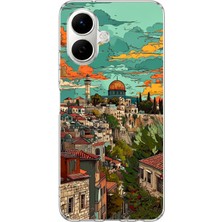 TechTree Tecno Spark Go 2 Uyumlu Özgür Filistin ve Kubbetüs Sahra Baskılı Silikon Kılıf