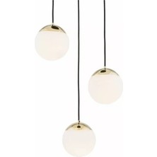 Ronisu Aydınlatma Livia 3'lü Sarkıt Şeker Top Avize Ra-Avz- 5739-40-81