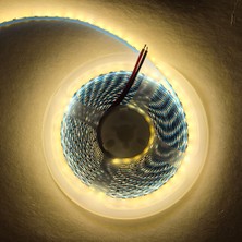 Sunlight Şerit LED 3 Çip 5mm 120 LED 12V 5 Metre Gün Işığı Trafosuz